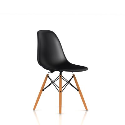 Eames 木质底座模压塑壳单椅